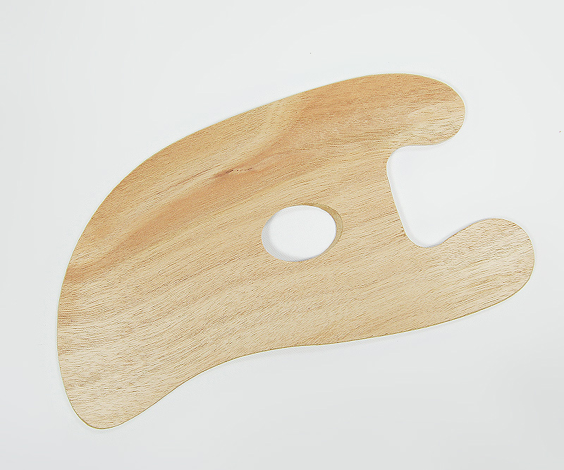 Mischpalette Holz - ergonomisch