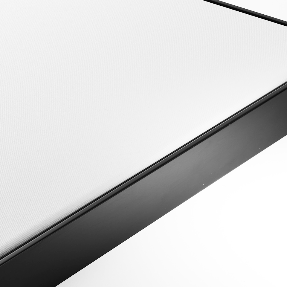 Keilrahmen im Set mit Schattenfugenrahmen SLIM schwarz XXL 20 x 20 cm