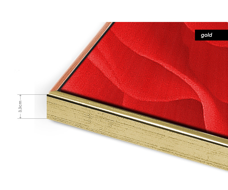 Schattenfugenrahmen gold