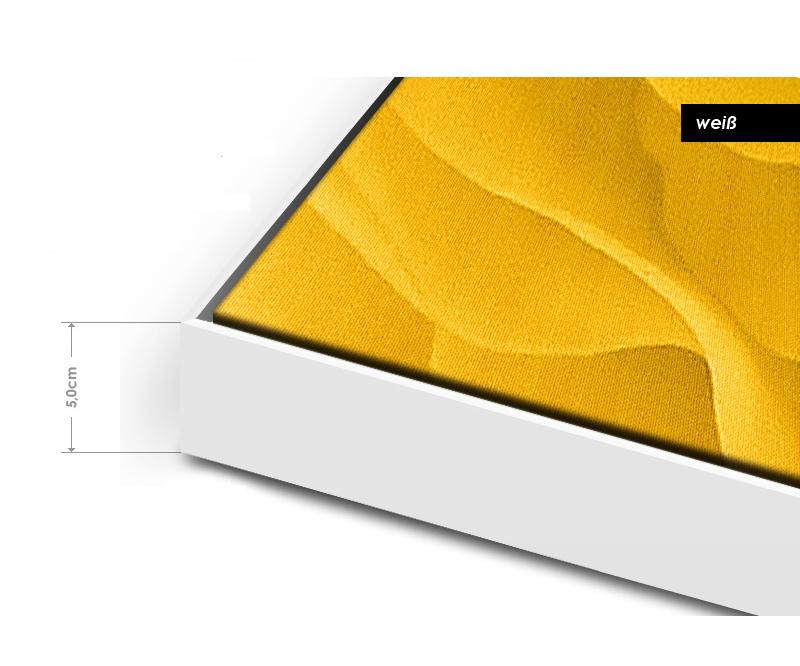 Schattenfugenrahmen weiss