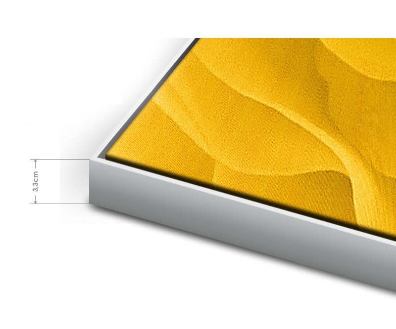 Schattenfugenrahmen slim weiss