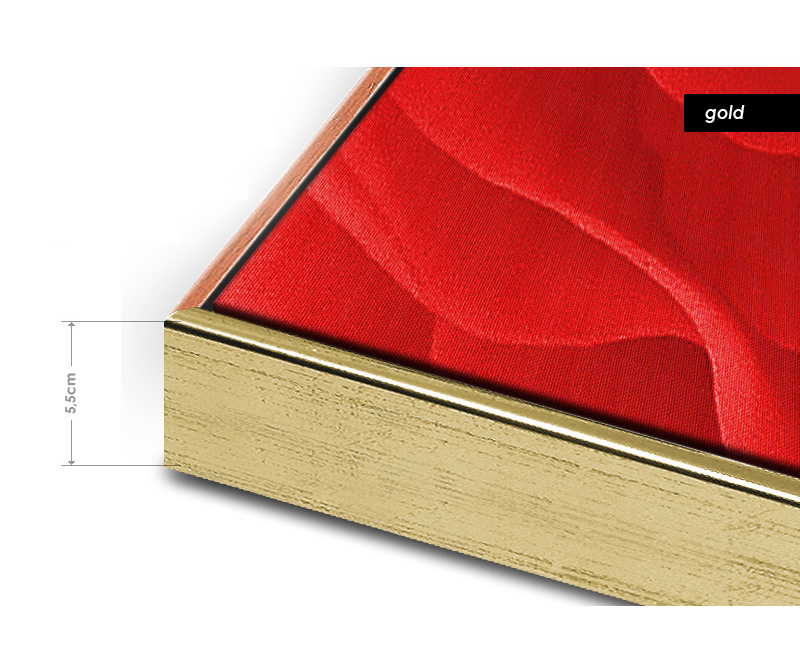 Schattenfugenrahmen gold xxl