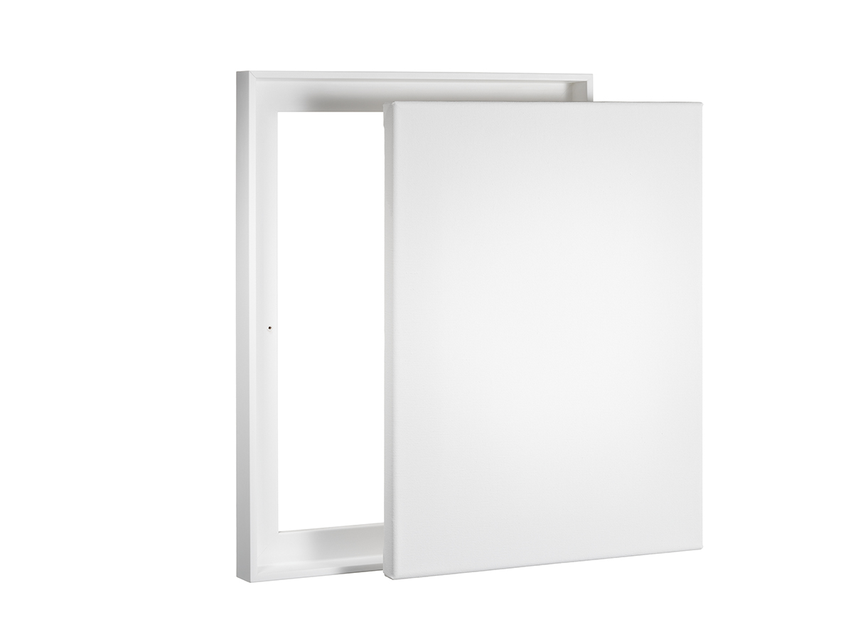 Schattenfugenrahmen Slim - weiss - Standard