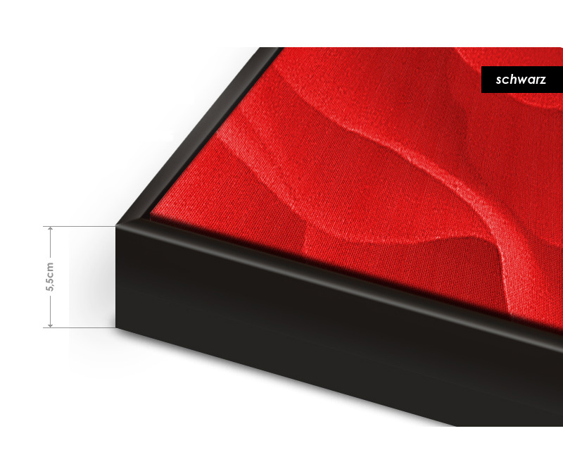 Schattenfugenrahmen schwarz xxl