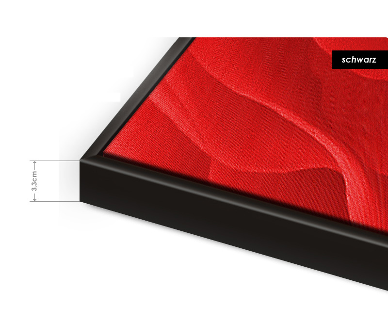 Schattenfugenrahmen schwarz