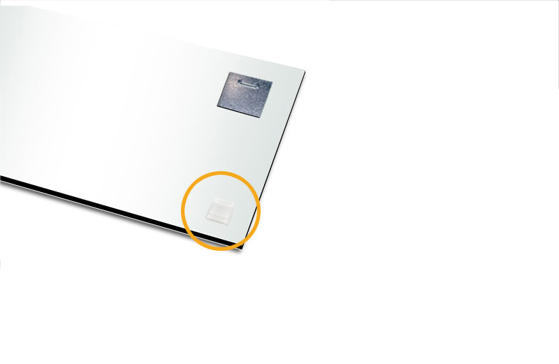 Abstandhalter transparent für Alu Dibond und Acrylglasbilder